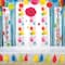 Beistle 8ft. Pink, Green, Turquoise & Yellow Tissue Tassel Garland, 2ct.